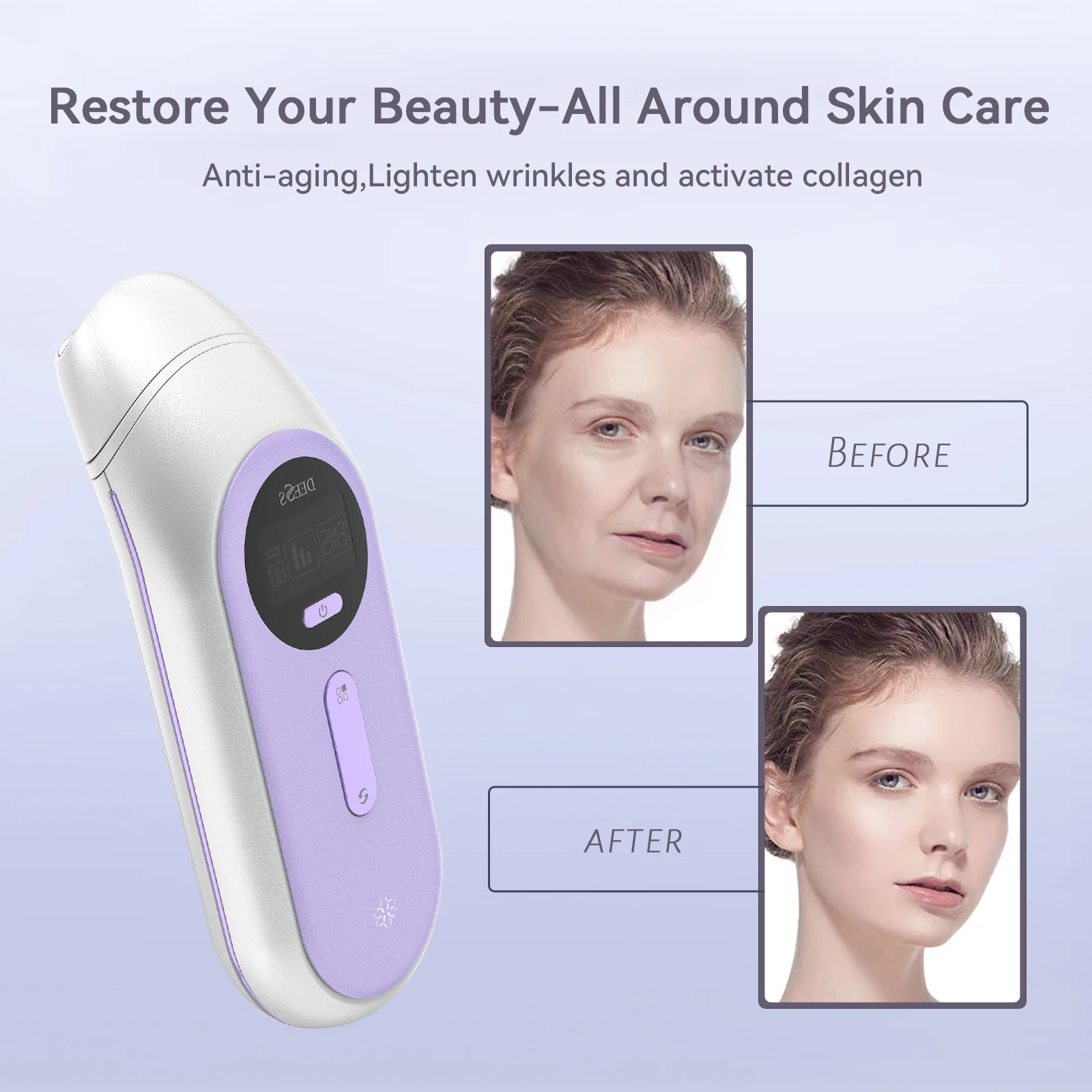 جهاز DEESS GP520 للوجه مكركرنت - أنواع، يقلل من الرفع الفوري لجميع أنواع البشرة ويخفي الهالات السوداء ويقلل الانتفاخ وتنعيمها