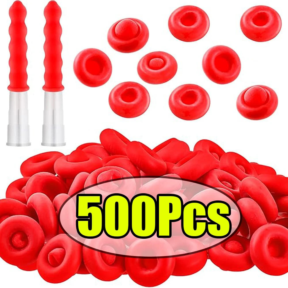 1-500Pcs Caulking Gun Nozzles Cap Red Caulk Saving Cap Tip Sealing Cap For Sealing And Preserving Leakproof Sleeve Tool