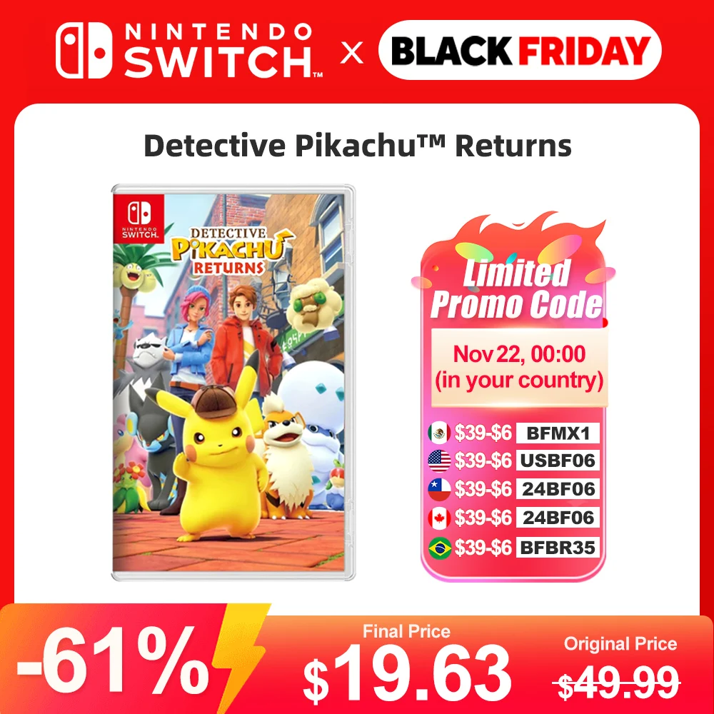 Detective Pikachu Returns Nintendo Switch Game Deals 100% Original Physical Game Card Single Player Adventure Genre for Switch