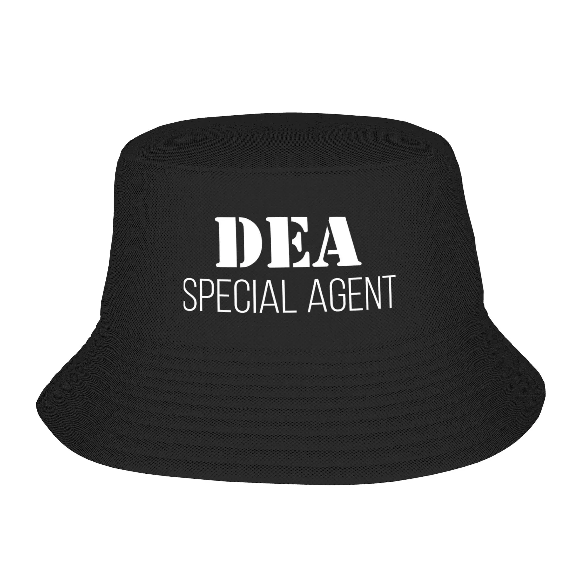 Unisex Bucket Hats DEA Special Agent US Police Federal Interdiction Agency Vocation Getaway Headwear Fishing Hat Session Hats