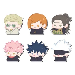 8szt Anime Jujutsu Kaisen Cute Gojo Satoru Enamel Pin Badge Brooch DIY Friends Collar Lapel Pin Gift Biżuteria Broszka Akcesoria