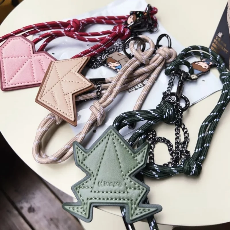 

Original Popmart Hirono Echo Series Pendant Chain Blind Box Mystery Guess Bag Toys Cute Backpack Pendant Key Chain Birthday Gift