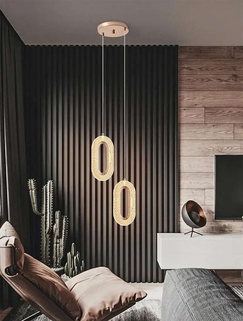 Ceiling Lighting LED Pendant Light, Long Line Living Room Background Wall Light, Study Pendant Light, Bedroom Indoor Lighting
