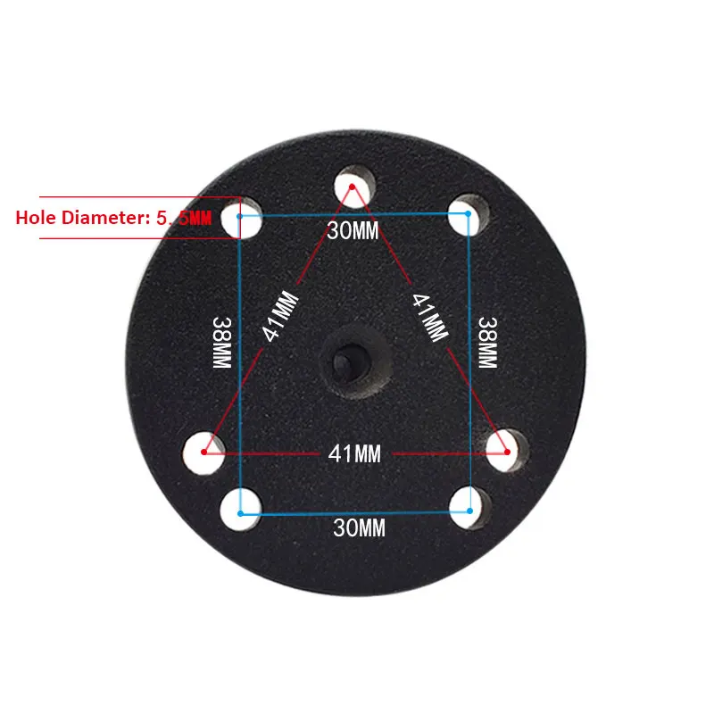 1.5 بوصة جولة الكرة جبل GPS الألومنيوم لوحة مستديرة حامل لوحي أمبير الكرة محول تركيب صالح ل Ram C حجم مزدوج المقبس الذراع