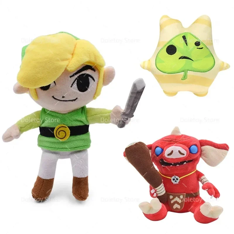 20cm Cuddly Makar Korok Plush Toy Stuffed Soft Plushie Cute Game Figure Toy Soft Cartoon Hugging Toy for Kids Boys Birthday Gift