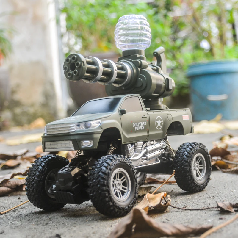 Voiture jouet télécommandée pour enfants, boule de gel, bombe à eau, camion d'escalade de cross-country, chargement de voiture, lin de testostérone, peut lancer, 514 up, garçon