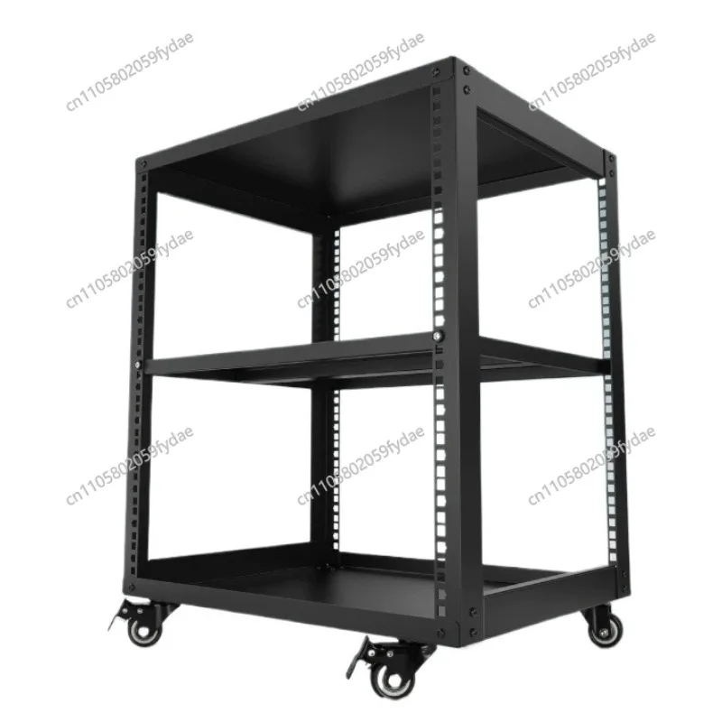 Open Frame Server Rack 12U/16U/ 20U Floor Standing or Wall Mounted with Adjustable Depth for Microdata Center Office Use