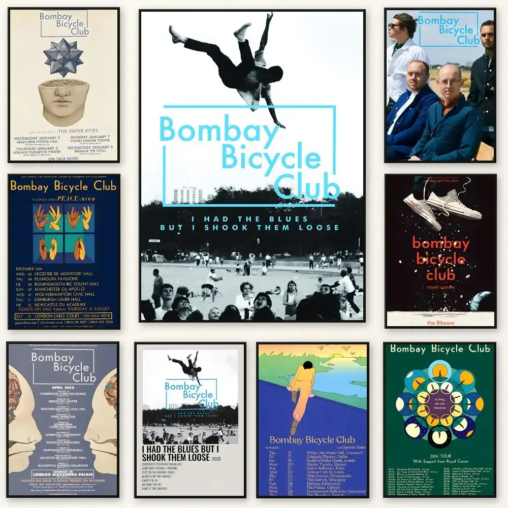 Indie rock band Bombay Bicycle Club Poster Peel And Stick Indoor Bedroom Wall Decor Aesthetic Gift