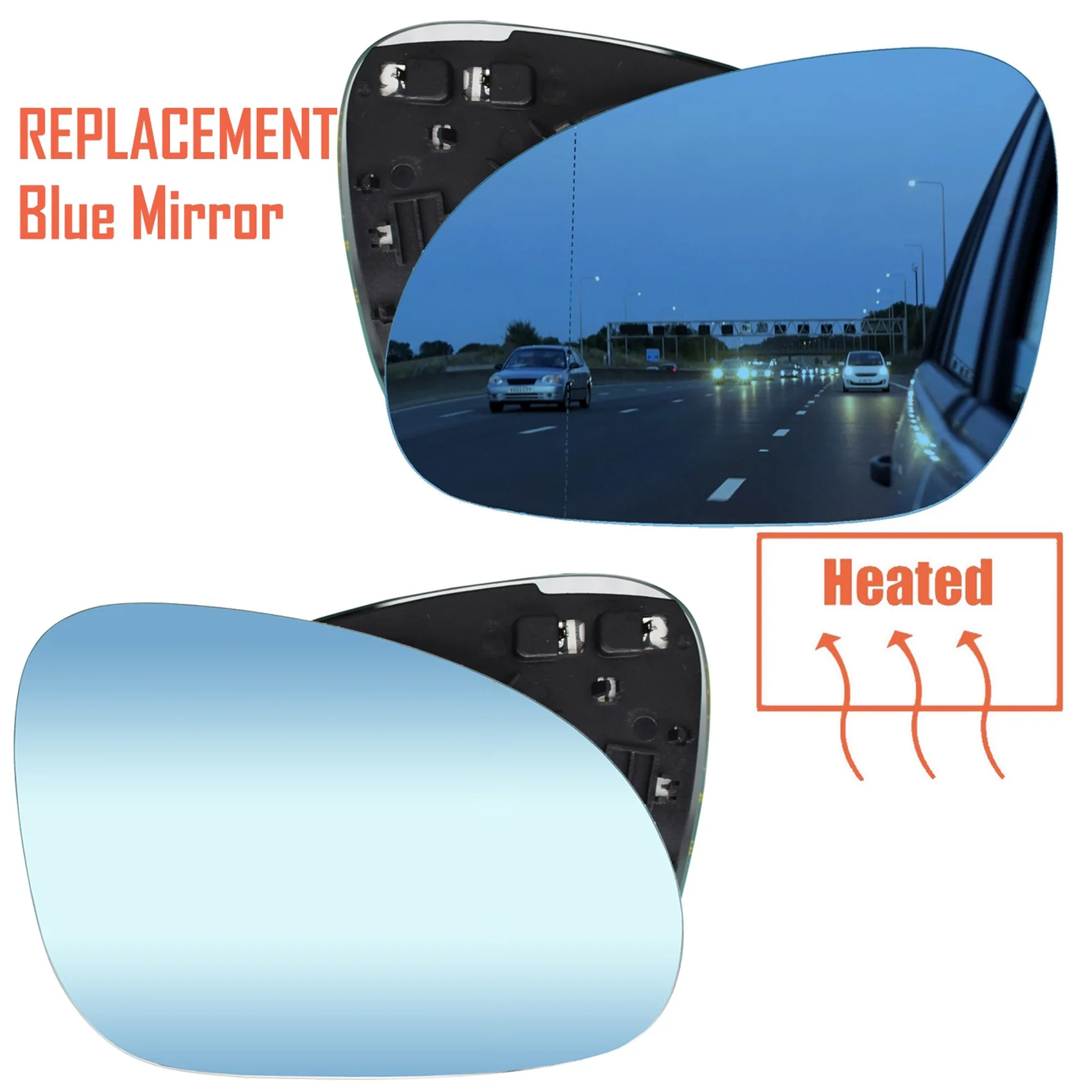 N29R_RB 2Pcs Car He… - image