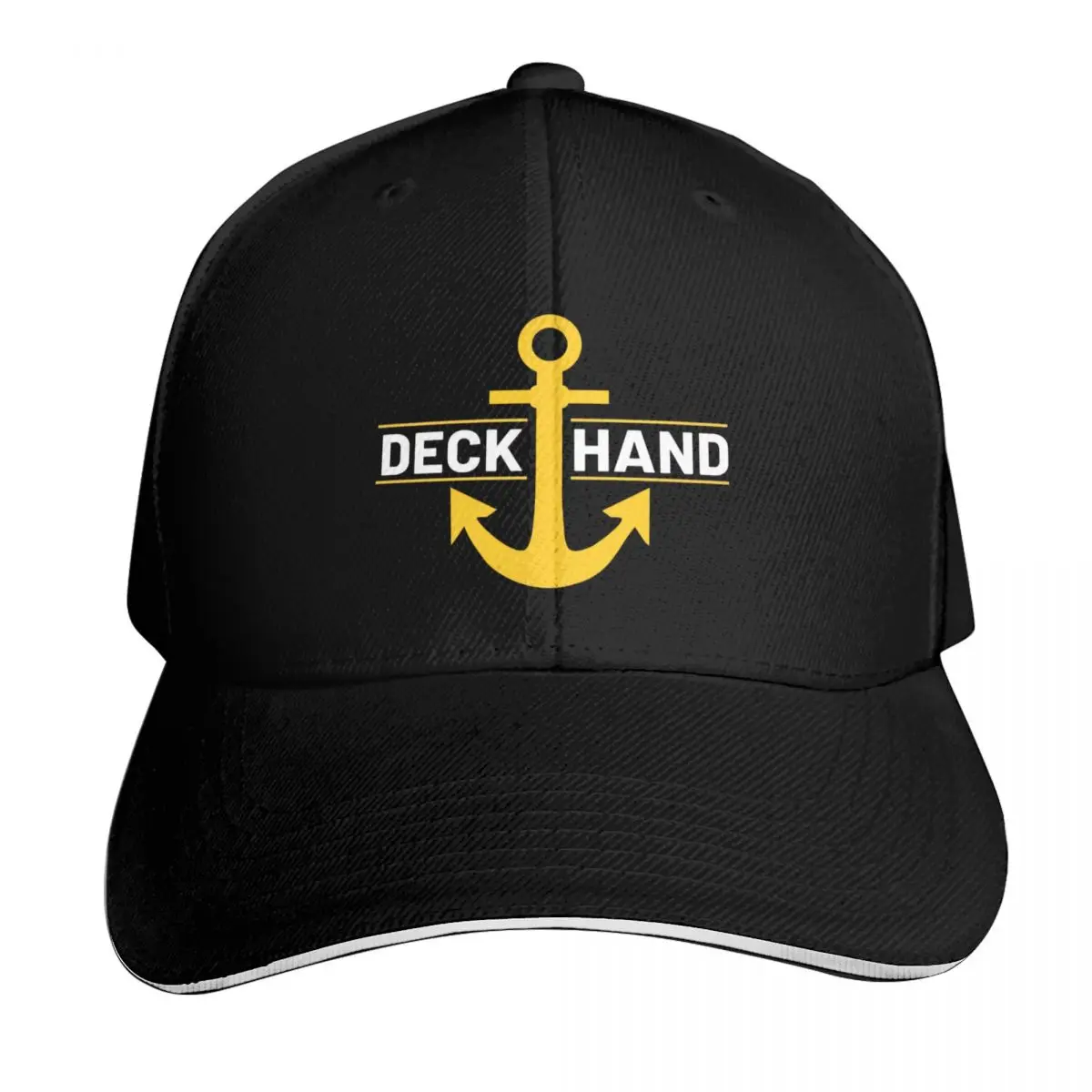 Deck Hand - Yacht Deck Crew Baseball Cap Curved Brim Classic Fit Low Profile Unstructured Unisex for Men Women