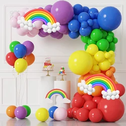 Colorful Rainbow Matte Balloons Garland Arch Kit DIY Latex Happy Birthday Party Balloons Supplies Girl Wedding Decoration Golobs