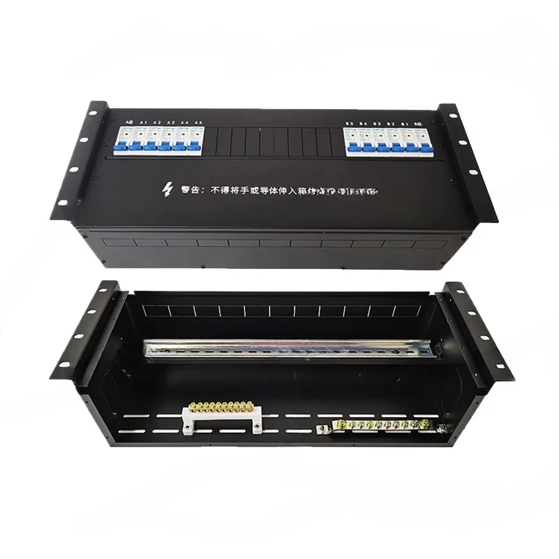 19 Inch Cabinet 2U3U4U Mount Power Distribution Unit Module Box Air Switch Rack For Transportation