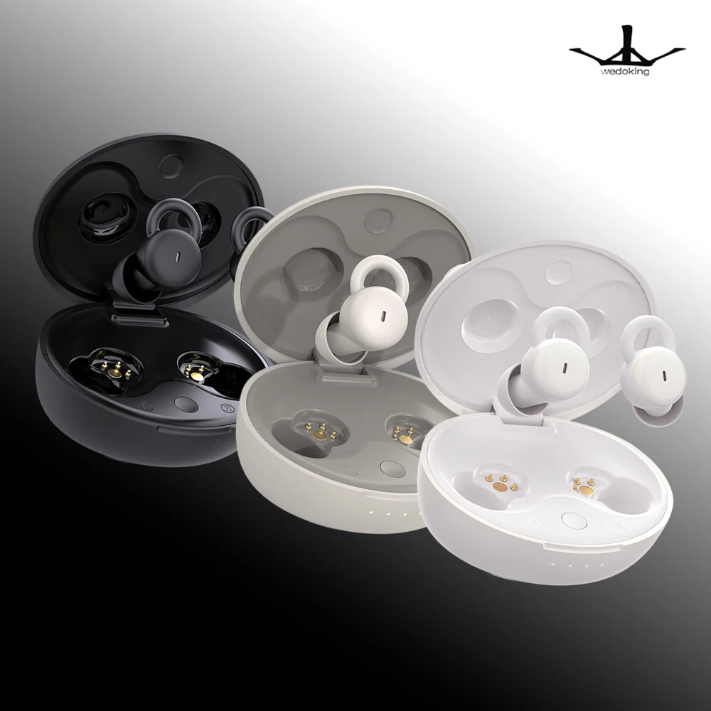 

Wedoking 2nd Bluetooth Беспроводные наушники IPX6 Водонепроницаемые шумоподавляющие настоящие беспроводные наушники для сна Легкие подарки на заказ