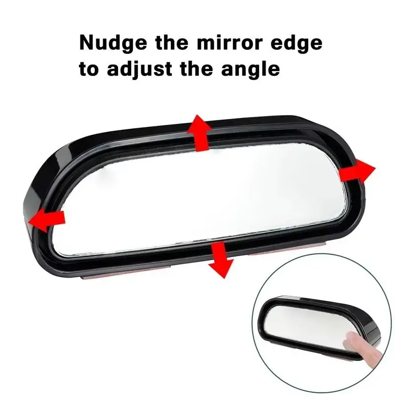 360 Degree Adjustable Wide Angle Side Rear Mirror Blind Spot Convex Mirrors For Car Reverse Parking Auxiliary Rear View Mirror