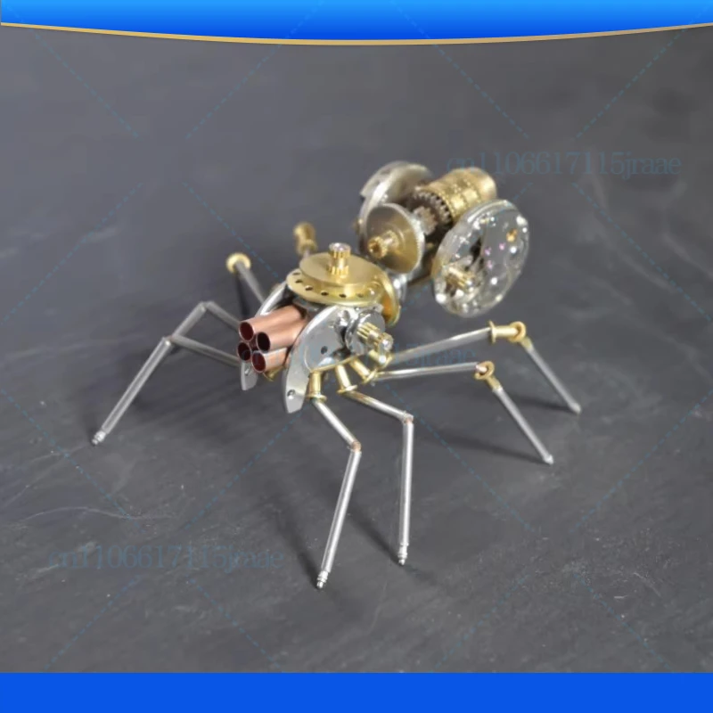 Steampunk Mechanical Spider Insect Pure Handmade Full Metal Creative Crafts Tabletop Ornament Birthday Gift