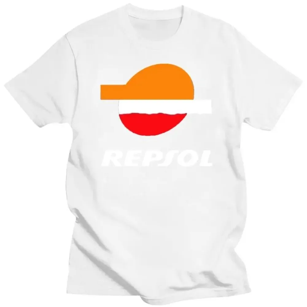 New Repsol logo shirt black and white T-shirt men's unisex men's women's T-shirt upgraded version