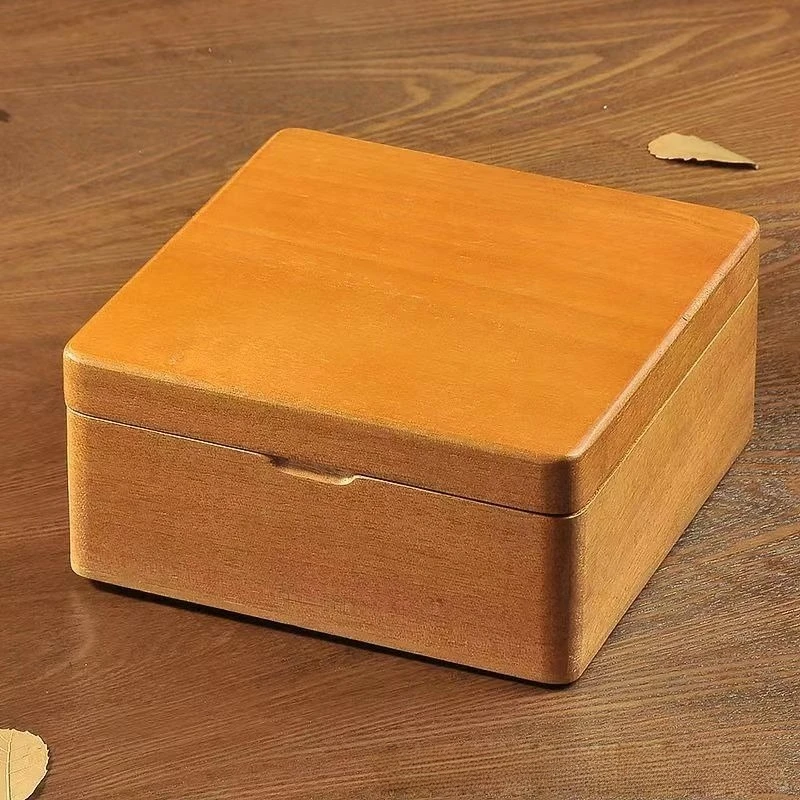 شعار قابل للتخصيص أنيق ريترو ساعة خشبية حافظة 4 فتحات خشب مريحة رائعة هدية صندوق ساعة ميكانيكية مجموعة السفر