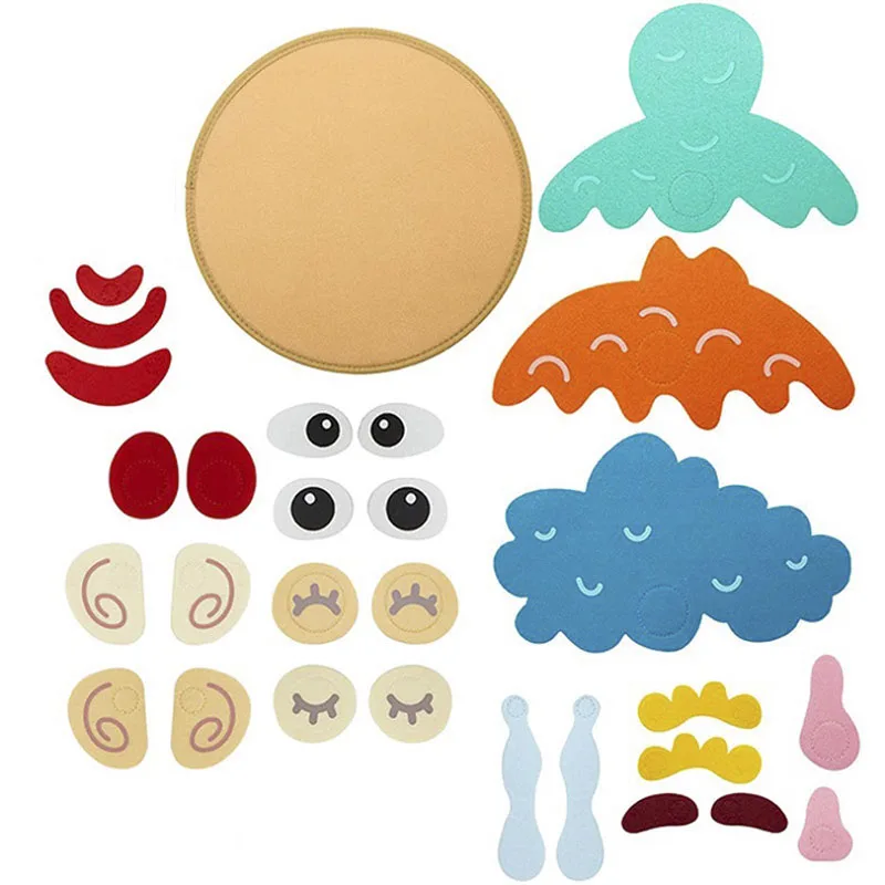 Gioco di espressione facciale Montessori per bambini Divertenti giocattoli per il cambiamento del viso Bambini in età prescolare che imparano giocattoli educativi per bambini