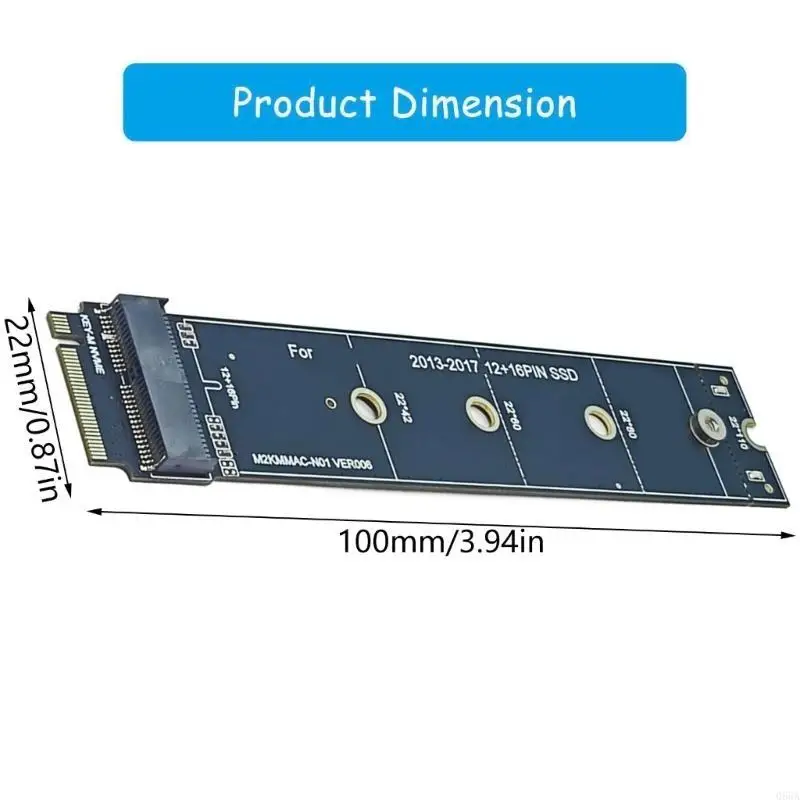 12+16pin SSDS a M.2 clave M NVME Risers Adaptadores tarjeta 22110 Tamaño para convertidores SSDS para 2013 2014 2015 2017
