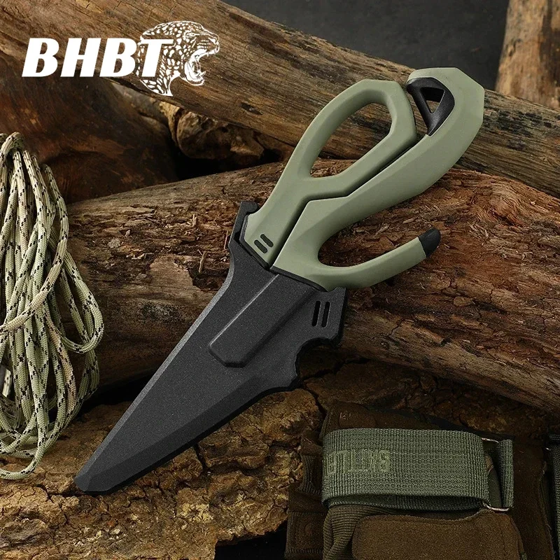 BHBT Multifunctional Scissors Stainless Steel Multi-Purpose Shears for Meat and Roast Cutting Household Cooking Food Scissors