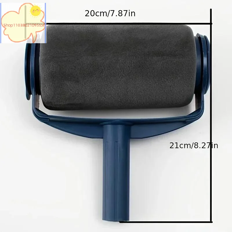 【HT】1Pc Paint Roller Brush - Handheld Paint Roller - Cleaning Paint Roller - Roller Tool For Painting Room Walls Ceilings Floors