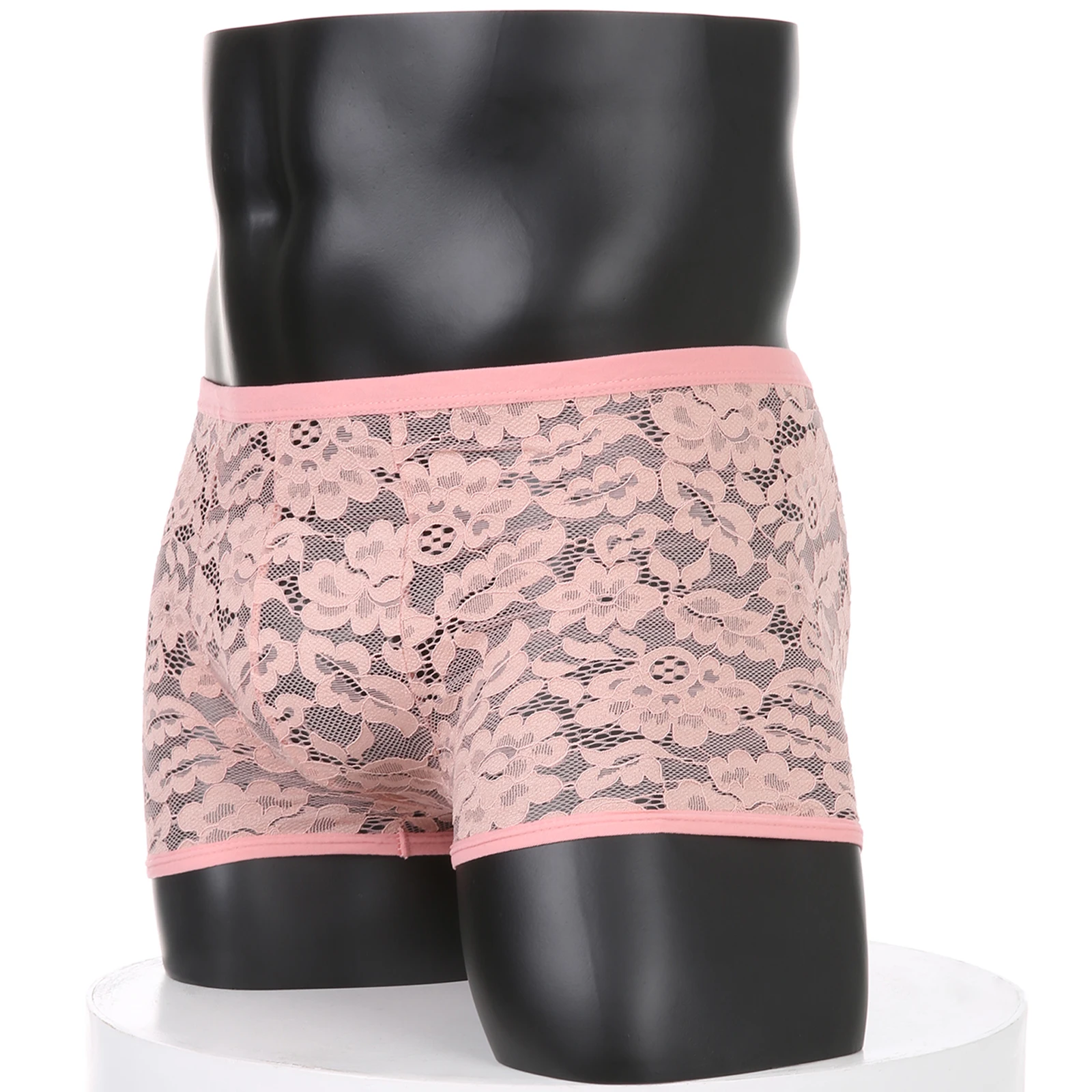 

Сексуальные мужские плавки прозрачные прозрачные боксерские шорты u выпуклый мешочек нижнее белье кружевные дышащие трусы удобные мужские шорты