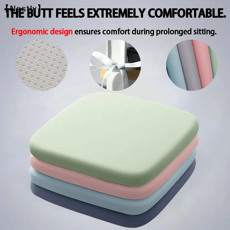 Thick Seat Cushion Ultra Soft Memory Foam Office Chair Pad Breathable Rebound Waist Cushion〔Nest〕
