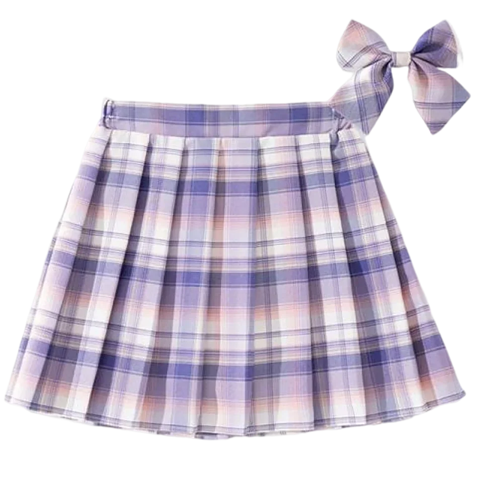 Summer Baby Toddler Children Clothing School Uniform Plaid Girls Skirt Bottoming Princess Pleated Skirts Kids Short SKirt