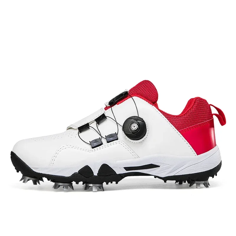 Men Spikes Golf Shoes Women Golfers Sneakers Light Weight Walking Footwears Outdoor Mens Gym Shoes