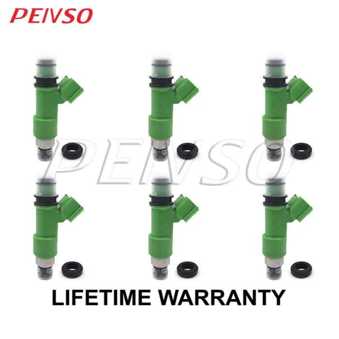 PEIVSO 6pcs 16611-AA740 Fuel Injector For Subaru LEGACY OUTBACK 3.6L H6  4-Door GAS DOHC