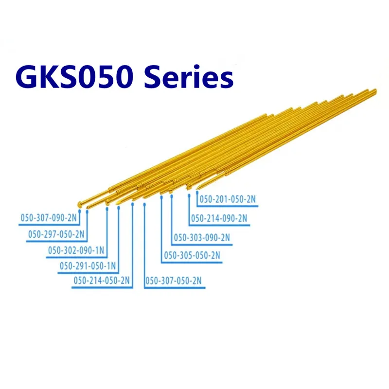 100PCS INGUN Probe GKS050 Series 0.78mm SK4 Gold Plated Test Probe Telescopic Spring ICT Fixture Top Pin
