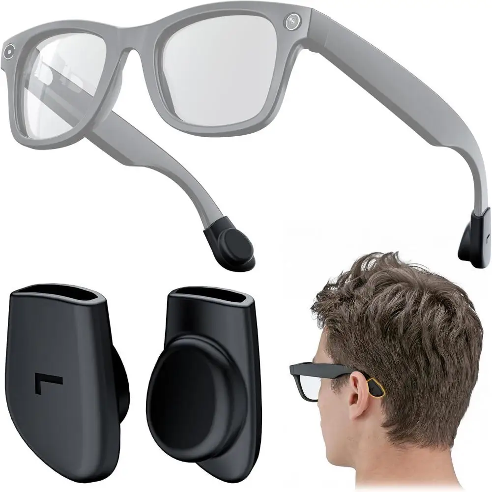 Silicone Eyeglass Ear Grips for Ray-Ban Meta Wayfarer/Skyler/Headliner Gen 2 Smart Glasses Accessories Anti-Slip Ear Hook