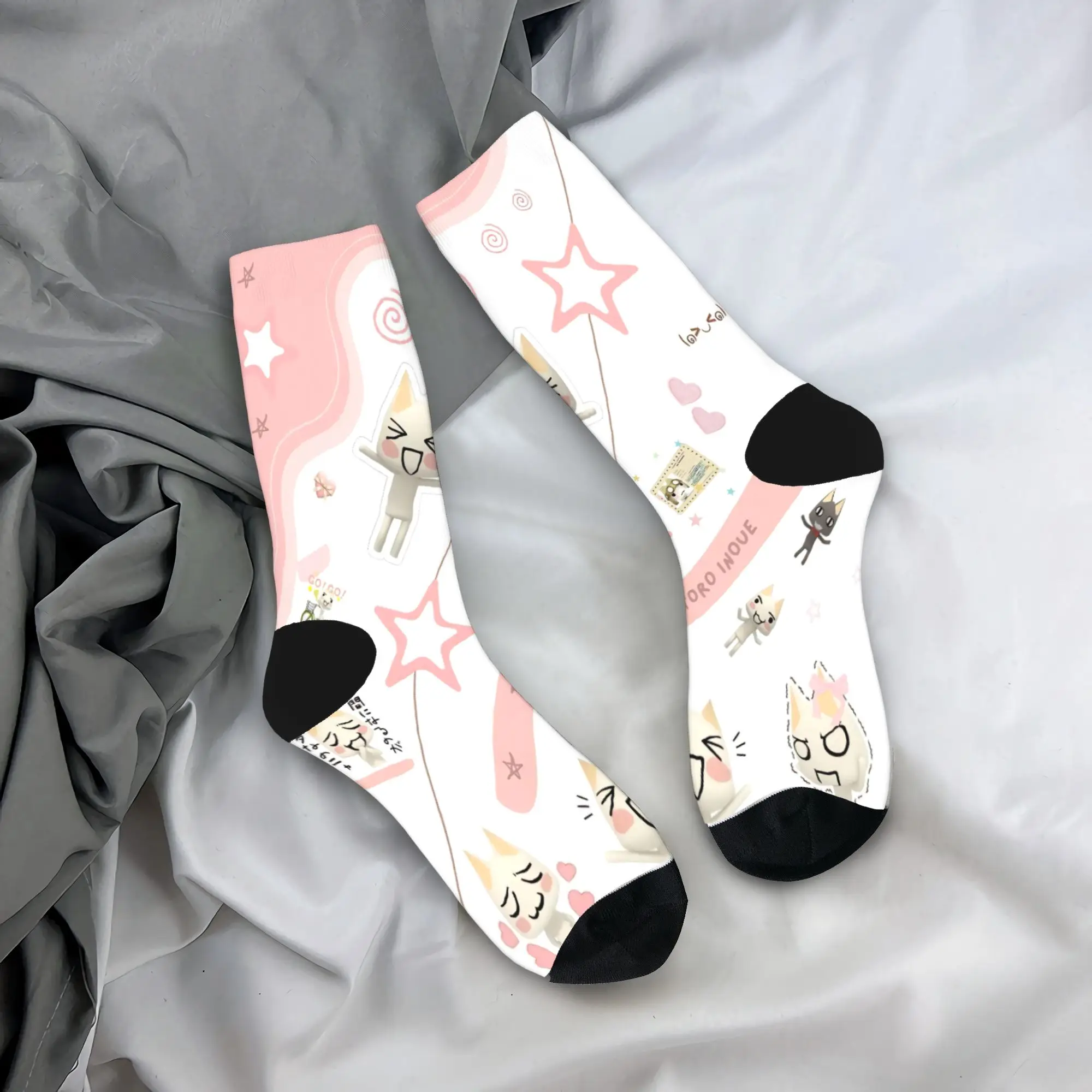 

Носки Inoue Toro, чулки с рисунком, нескользящие мужские носки унисекс, мягкие дышащие весенние забавные носки для скалолазания