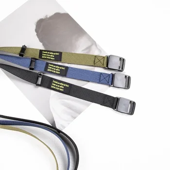 2.5cm/3cm Non-metallic Canvas Narrow Belt, Men's Student Trend Versatile Workwear Pants, Women's Buckle Belt