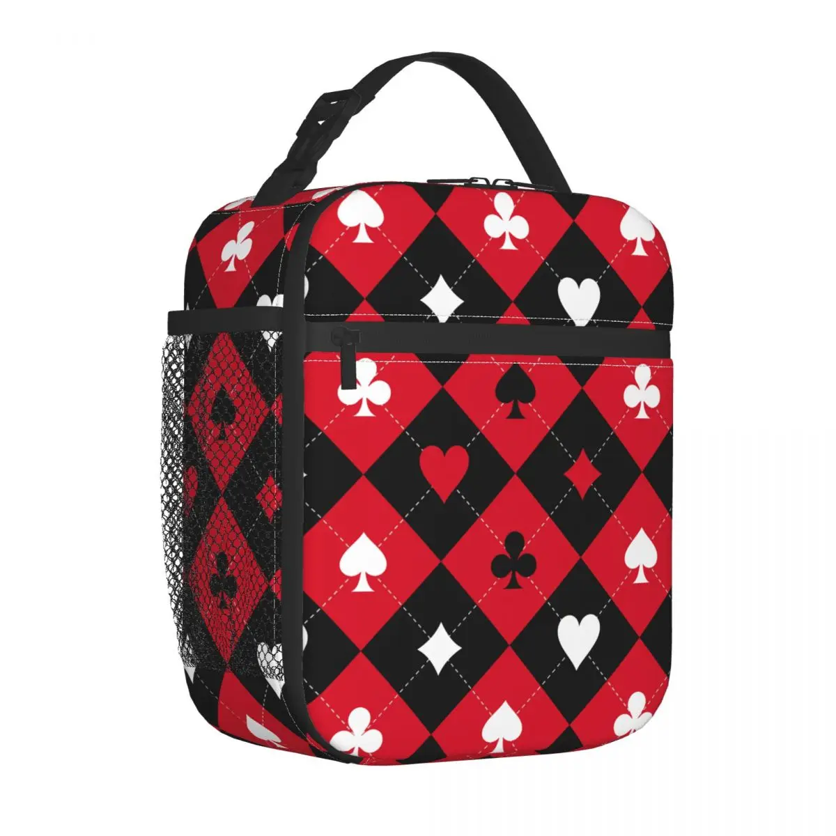 Poker Playing Card Thermal Insulated Lunch Bags for School Portable Bento Box Cooler Thermal Lunch Boxes