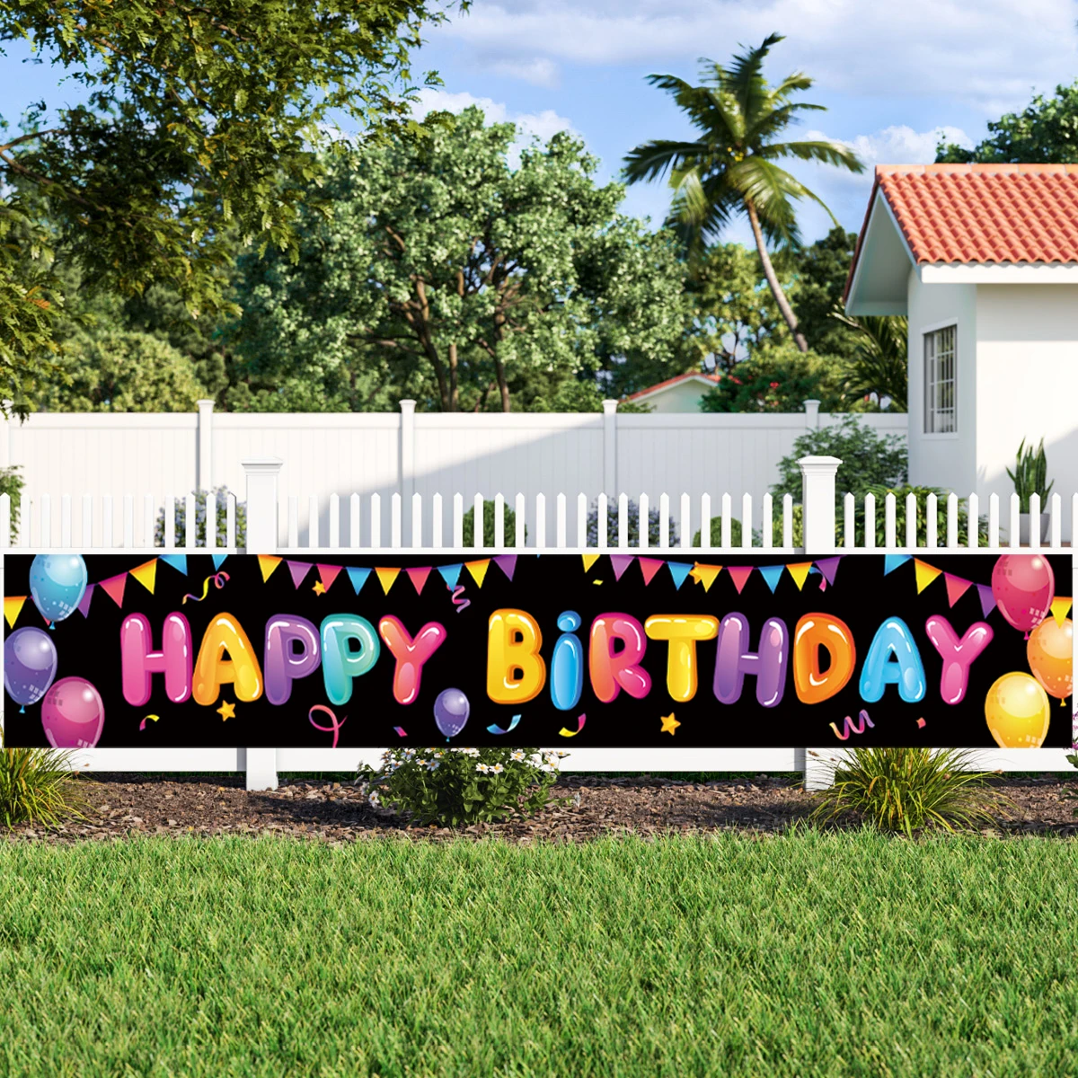 Happy Birthday Banner Birthday Party Decoration Kids Boys Girl Baby Shower Decoration Bunting Garland Banners Flags Anniversary