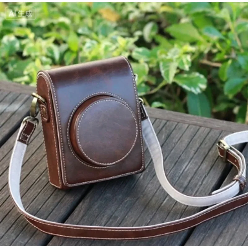 Genuine Leather Camera Case for D-LUX7/8 typ109, Compatible with SOFORT2 C-LUX D6 D5 LX100 Models