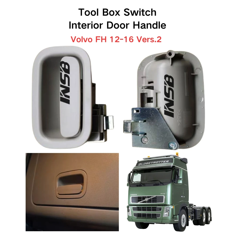 INSB 1 Pcs Tool Box Switch Interior Door Handle 20477487 for Volvo FH 12-16 Vers.2 Truck
