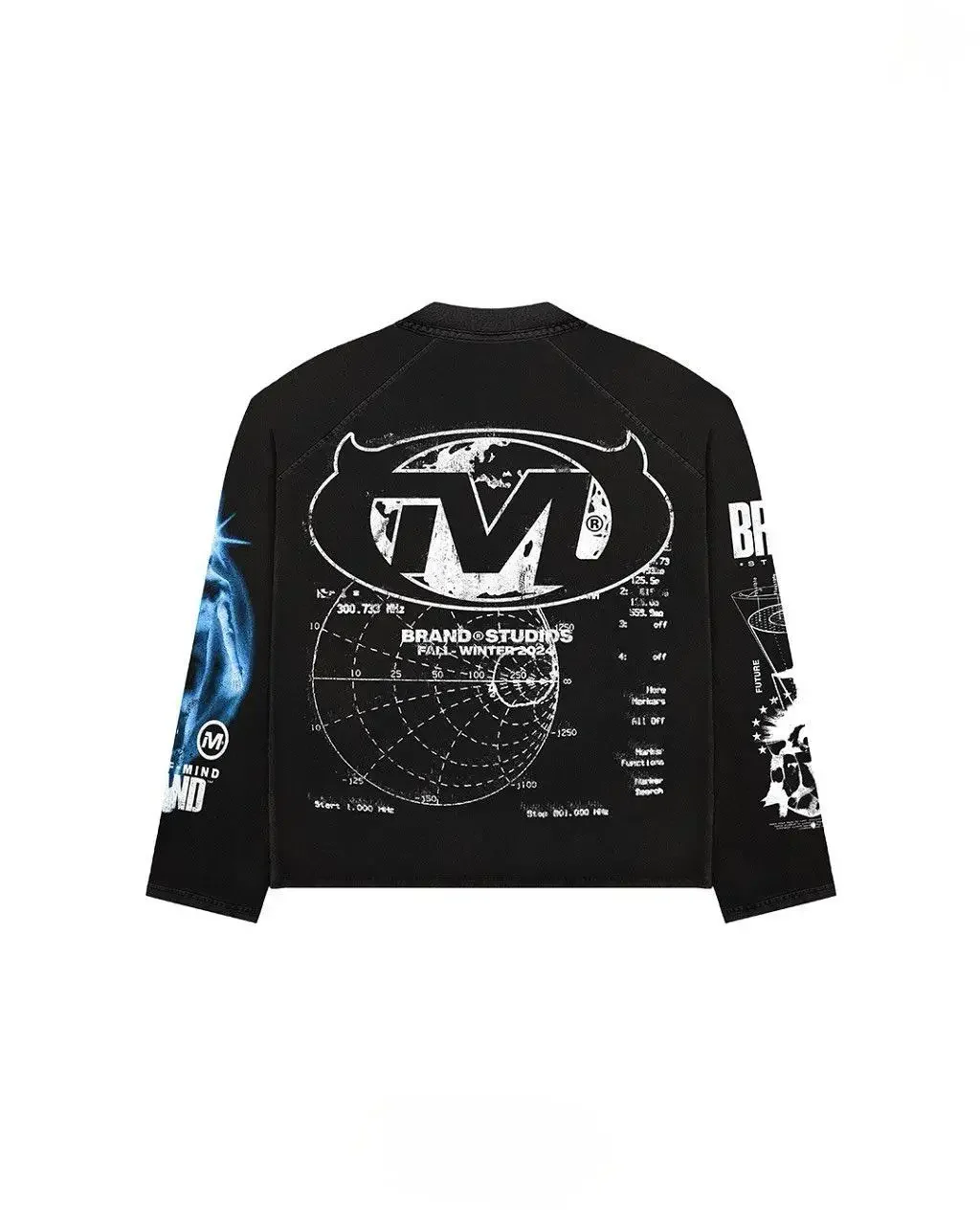 Y2K America Streetwear Tee Gothic Letter Graphic Print Trendy Long Sleeves T-shirts Cotton Sweatshirt Couple Tops Men Clothing