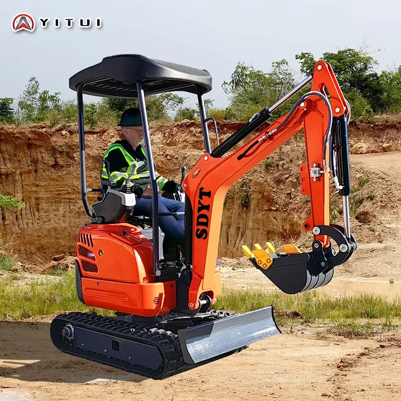 Customized Mini Excavator Multi Functional Chinese Factory Diesel Engine High Working Efficiency Mini Excavator
