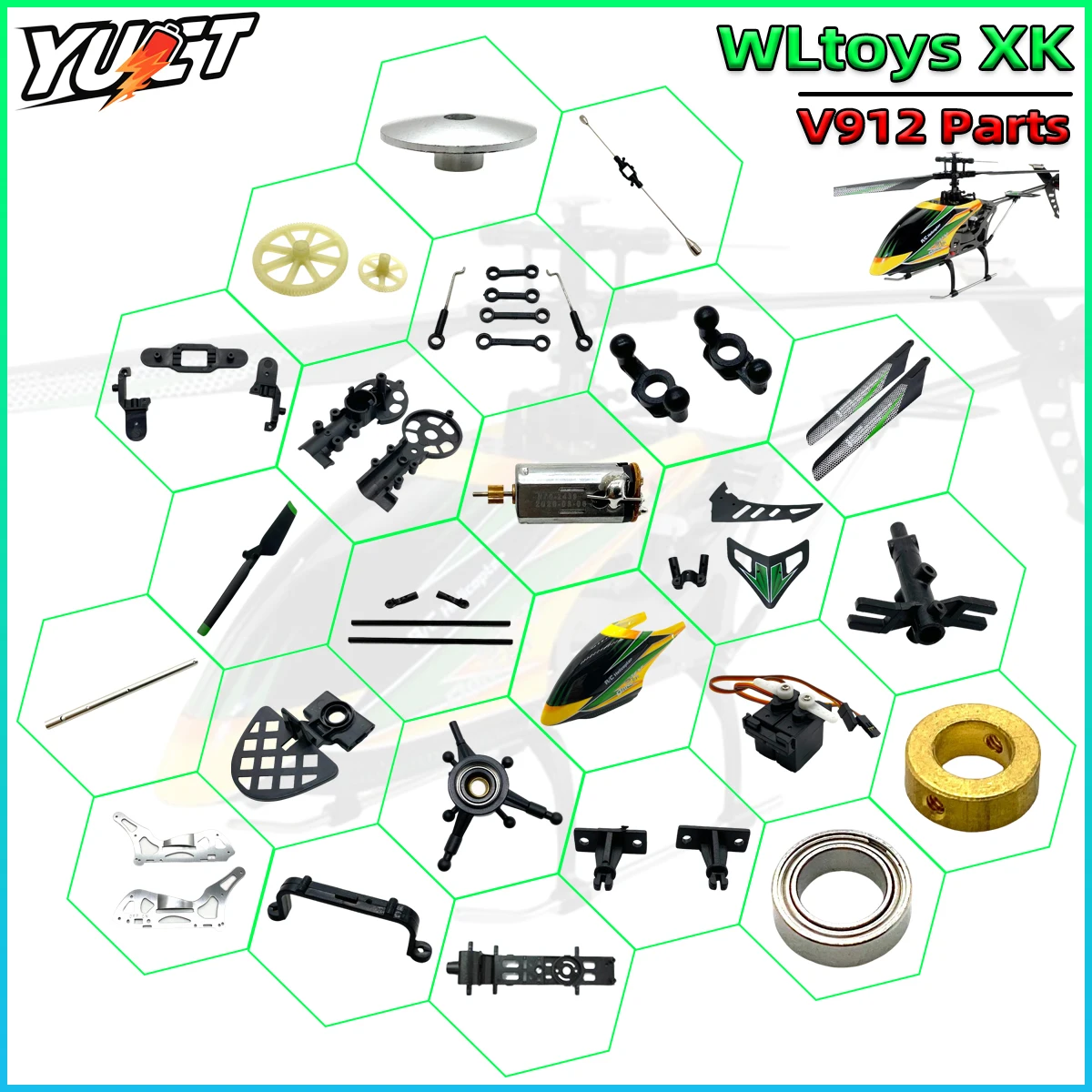 

Wltoys V912/V912 PRO RC Вертолет Запасные части Балансир лезвия двигателя сервопривод ESC Шасси пульт дистанционного управления и т. д.