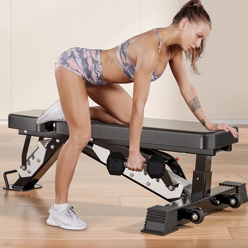 مكبس مقاعد البدلاء و13 موضعًا قابل للتعديل لتدريبات القوة للمرآب والتمارين الرياضية المنزلية، ورفع الأثقال،