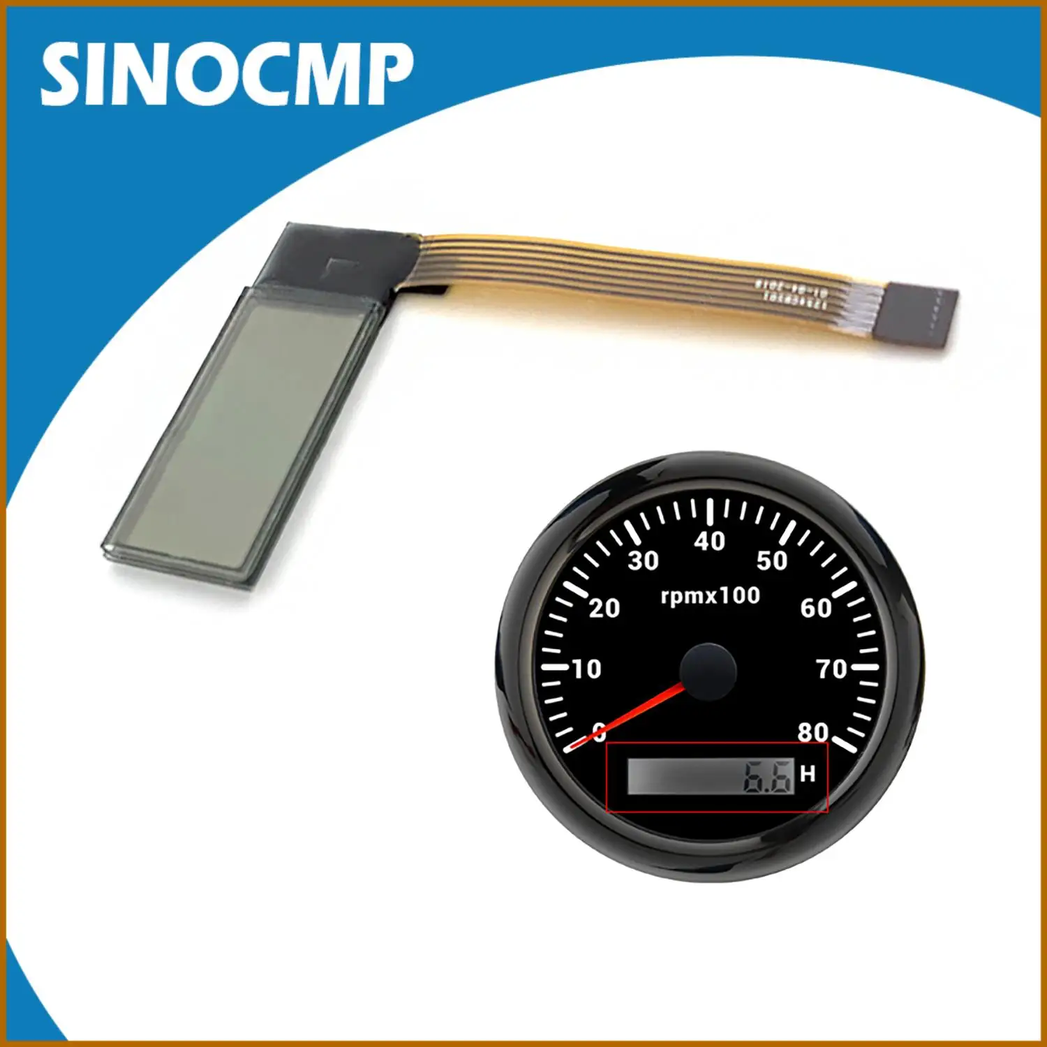 

1pc Car LCD Screen for Model VDO Kenworth Volvo Penta Boat JCB Tractor Yanmar Marine Speedometer Pressure Gauge