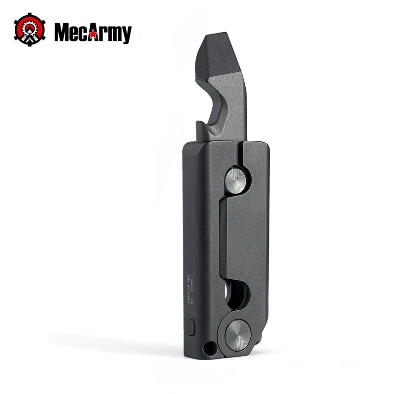 

MecArmy RL3BK Titanium EDC Pry Bar Bottle Opener Portable Key Chain Multifunctional Outdoor Tool Opener Screwdriver Box Opener