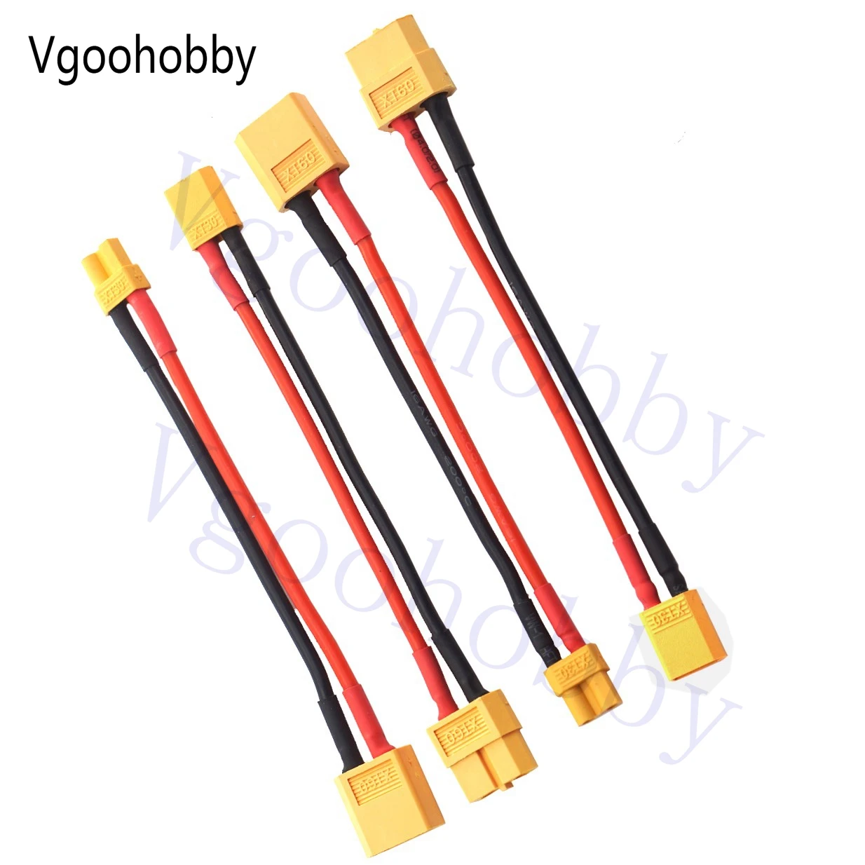 2 Paar xt30-Stecker an xt60-Stecker Buchse Adapter mit 10cm 16awg Kabel für RC fpv Drohne Auto Lipo Nimh Batterie ladegerät esc