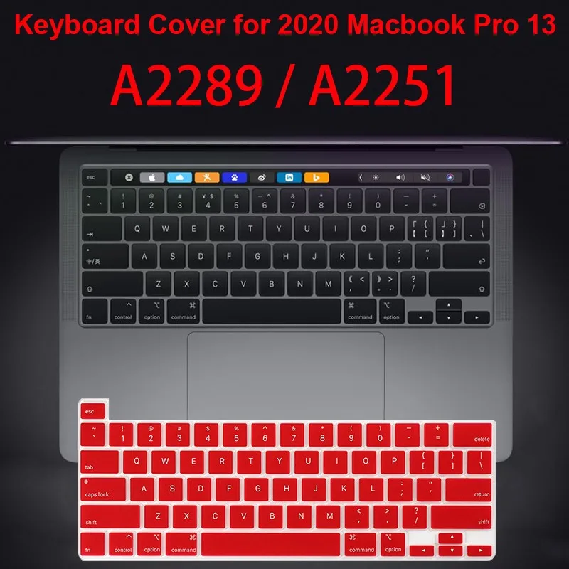 for MacBook New Pro 16 Inch 2019 Release with Touch Bar and Touch ID Model A 2141 skin Silicone Keyboard Cover Protector