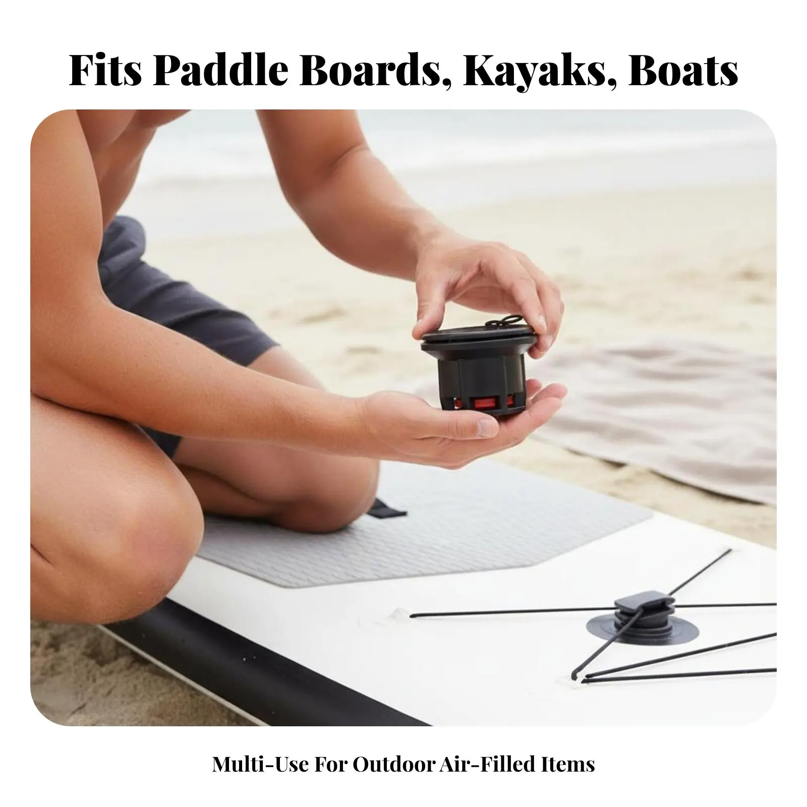 Puerto de Inflado de Aire para Bote Inflable, Amplia Compatibilidad, Puerto de Inflado para Tabla de Paddle, Reemplazo de Puerto de Inflado para Kayak, Salida de Aire