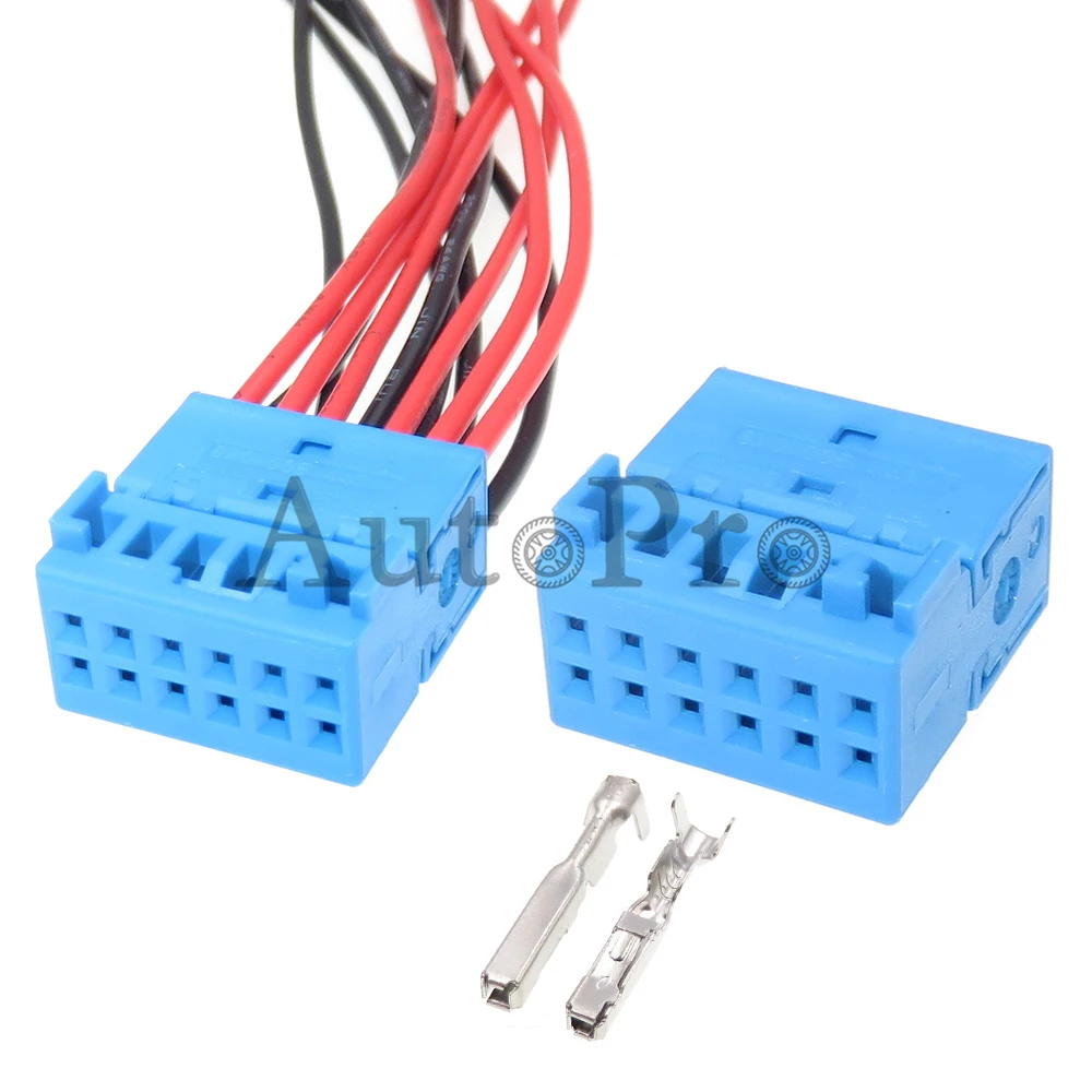 1 Set 12 Hole 8X0035447 1564491 1564491-1 AC Assembly Miniature Electric Socket With Car Unsealed Adapter Auto Wire Connector