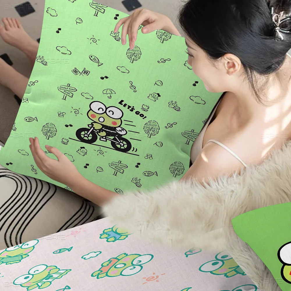 Cute K-Kero K-Kero K-Keroppi Stitch Lucky Dragon Pillow Cover Sofa Cushion Cover Home Room Decoration Children Gift