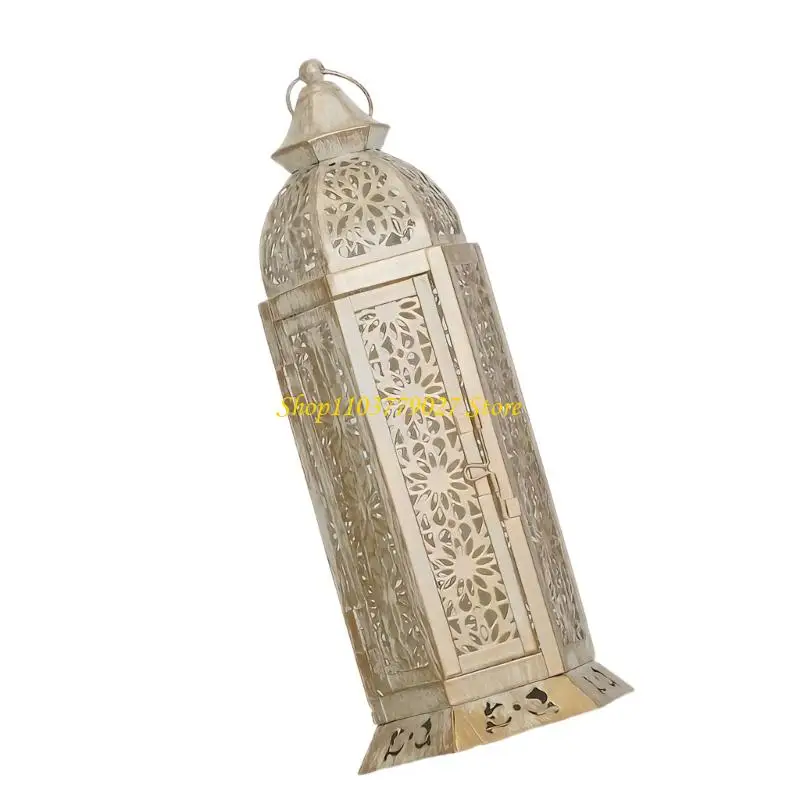 C4DF Safe Vintaged Iron Stand Openable Door Middle Eastern Festival Decors